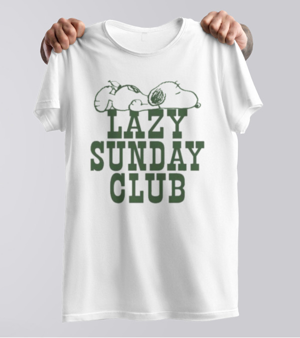 Snoopy Lazy Sunday Club Peanuts Relaxation T-Shirt