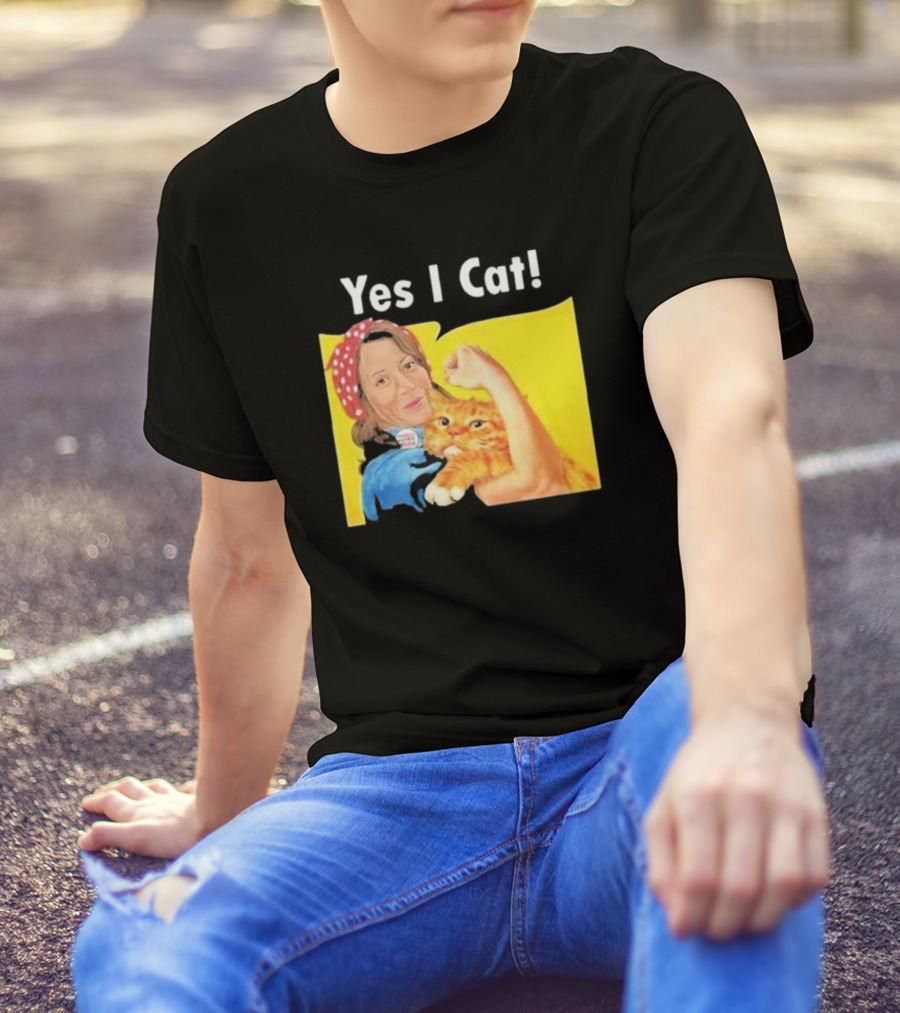 Yes I Cat Strong Woman Kamala President T-Shirt