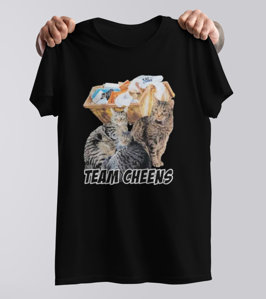 Team Cheens Cat Squad Dumpster Gathering T-Shirt