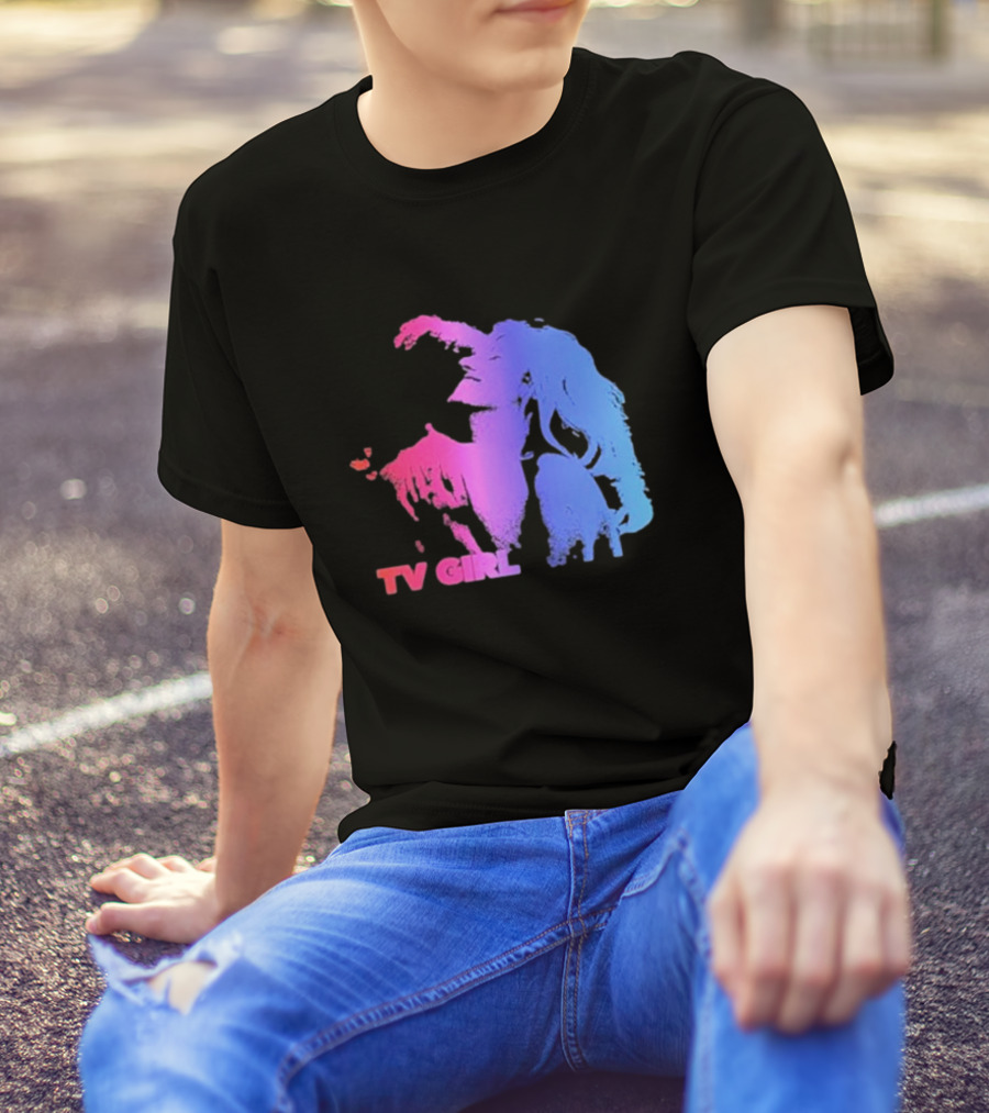 TV Girl Band French Exit Tour Psychedelic Couple T-Shirt