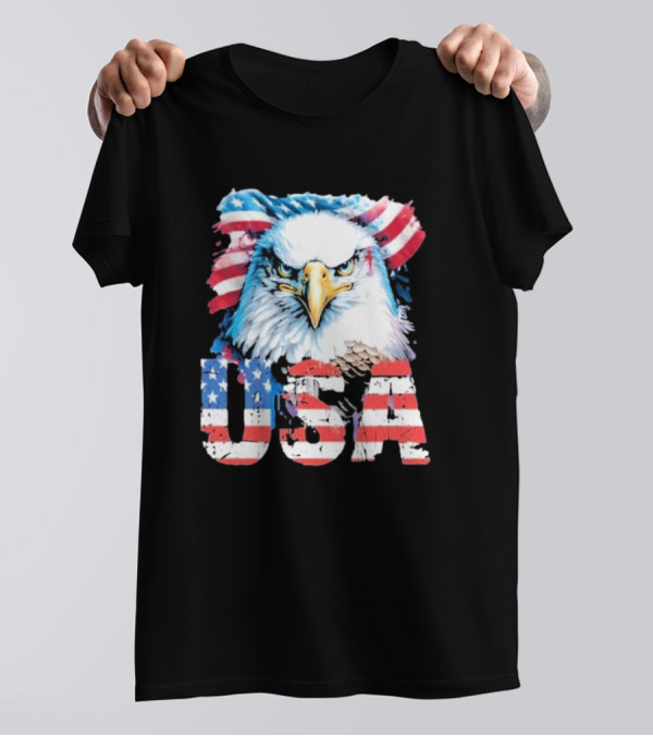 USA Patriot Eagle American Flag T-Shirt