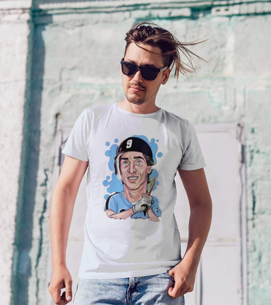 Von Hayes Goat Philadelphia Phillies Baseball Number 9 Cartoon T-Shirt