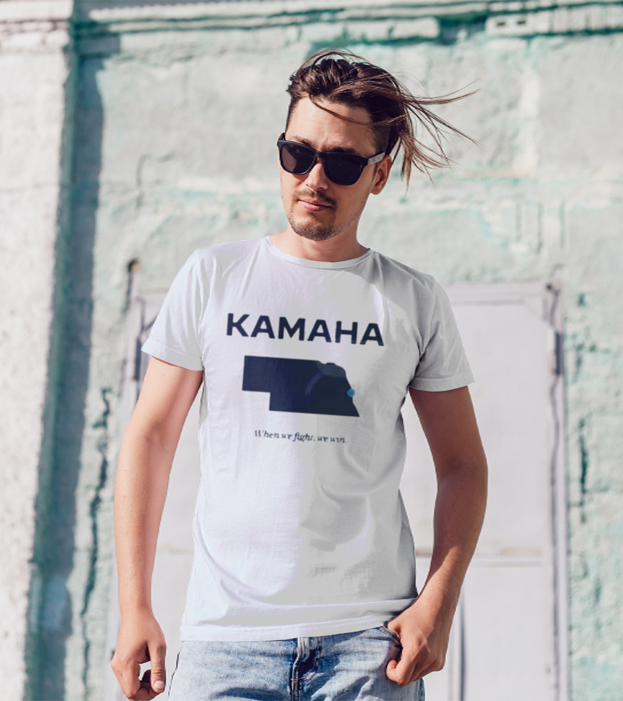 Kamaha When We Fight We Win Nebraska Vote Blue T-Shirt
