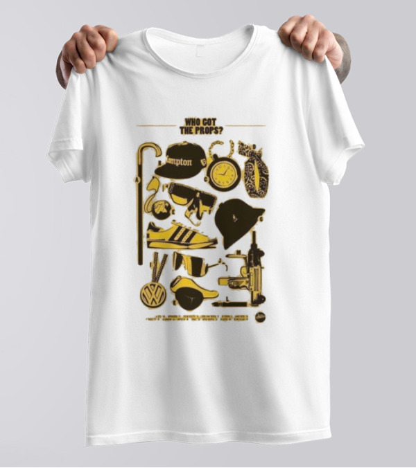 Who Got The Props Yellow Hip Hop Hampton Clock Accessories T-Shirt