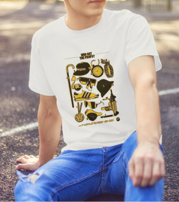 Who Got The Props Yellow Hip Hop Hampton Clock Accessories T-Shirt