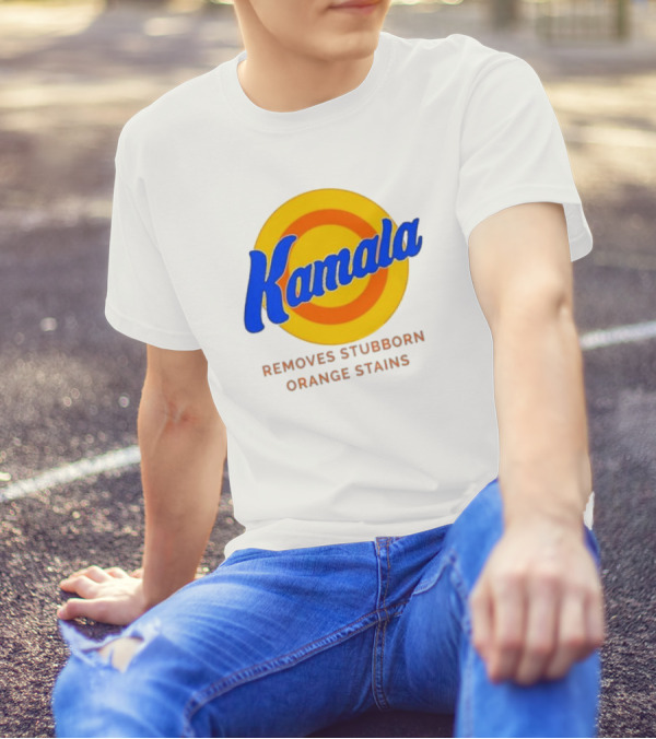 Kamala Removes Stubborn Orange Stains Logo With Target Circle T-Shirt