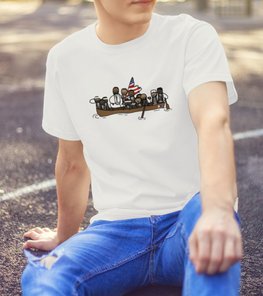 Lebron James Team Usa Leusa Boat Basketballers T-Shirt