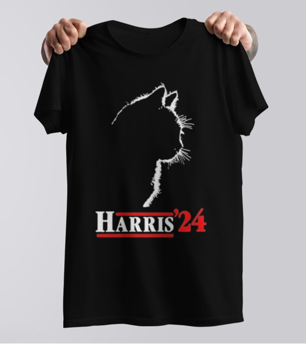 Lorenzo The Cat Harris '24 Campaign Style Minimalist T-Shirt