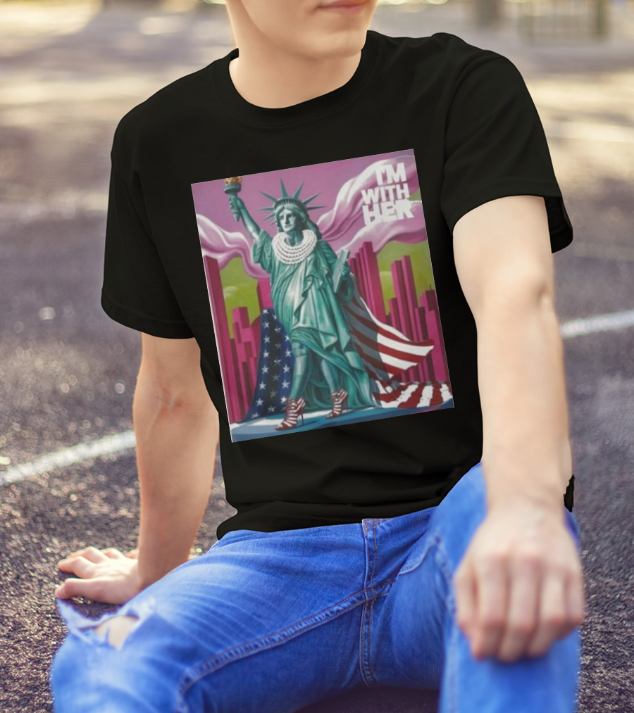 Kamala Harris I’m With Her Statue Of Liberty Catwalk America T-Shirt
