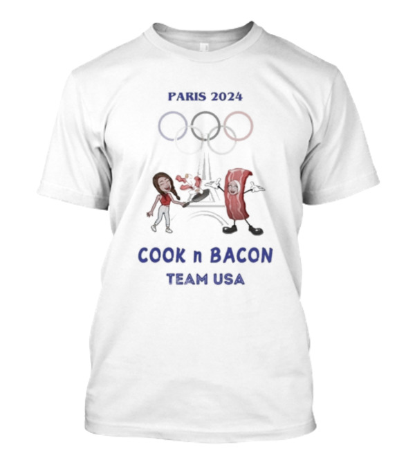 Paris 2024 Cook N Bacon Team USA Number1zie T-Shirt