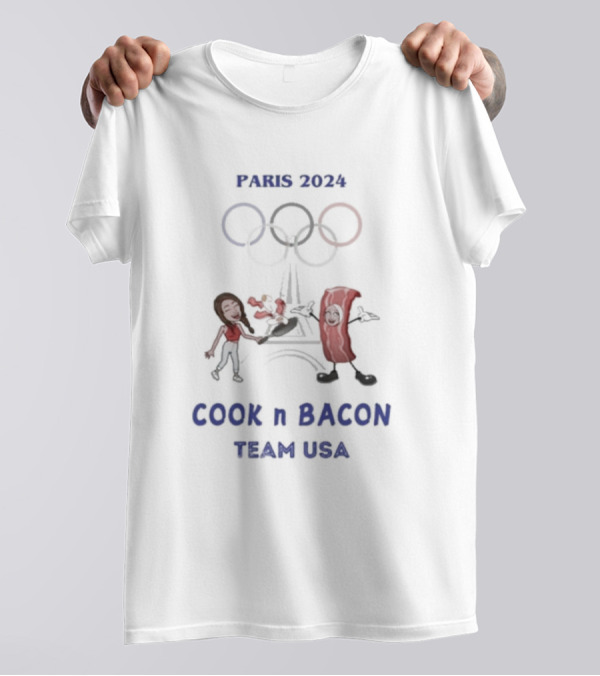 Paris 2024 Cook N Bacon Team USA Number1zie T-Shirt