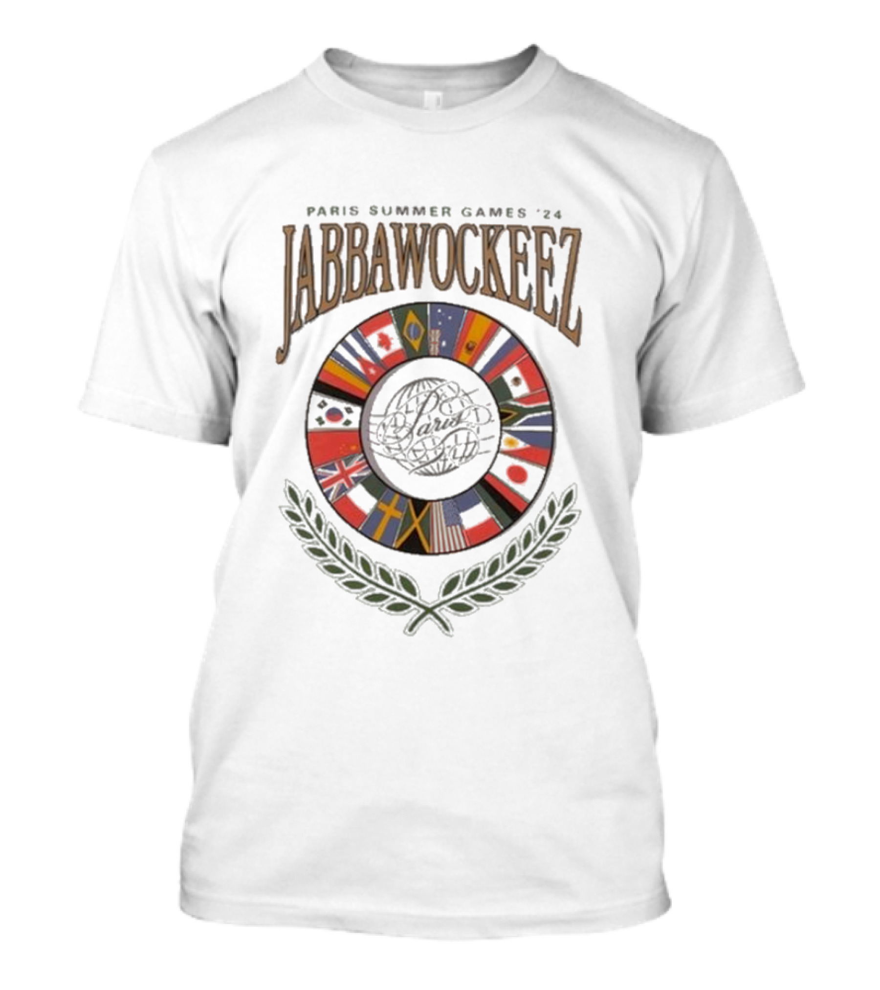 Paris Summer Games '24 Jabbawockeez Flags And Laurels T-Shirt
