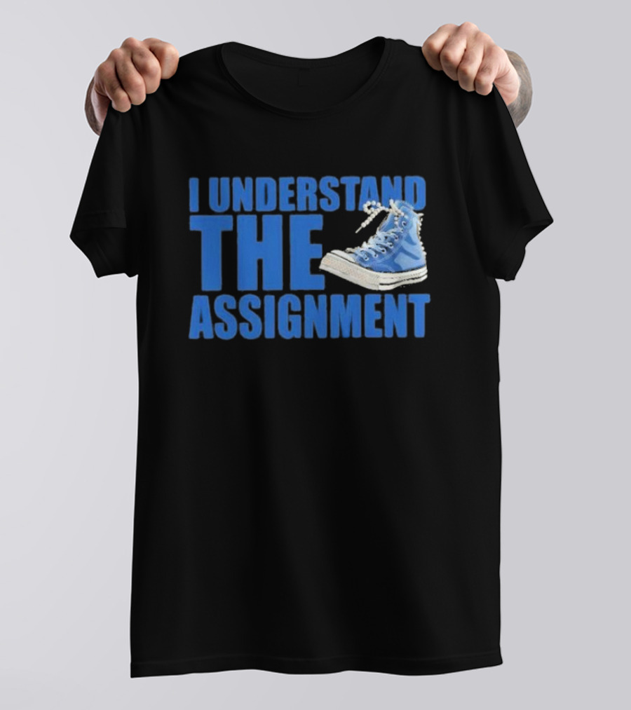 Kamala Harris Amare Box I Understand The Assignment Blue Sneaker Vote Election T-Shirt