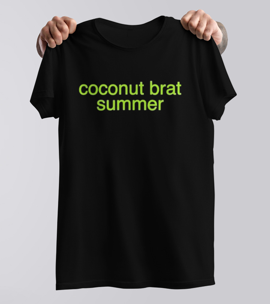 Kamala Harris Coconut Brat Summer Girlie Madam President 2024 Coconut Brat Summer T-Shirt