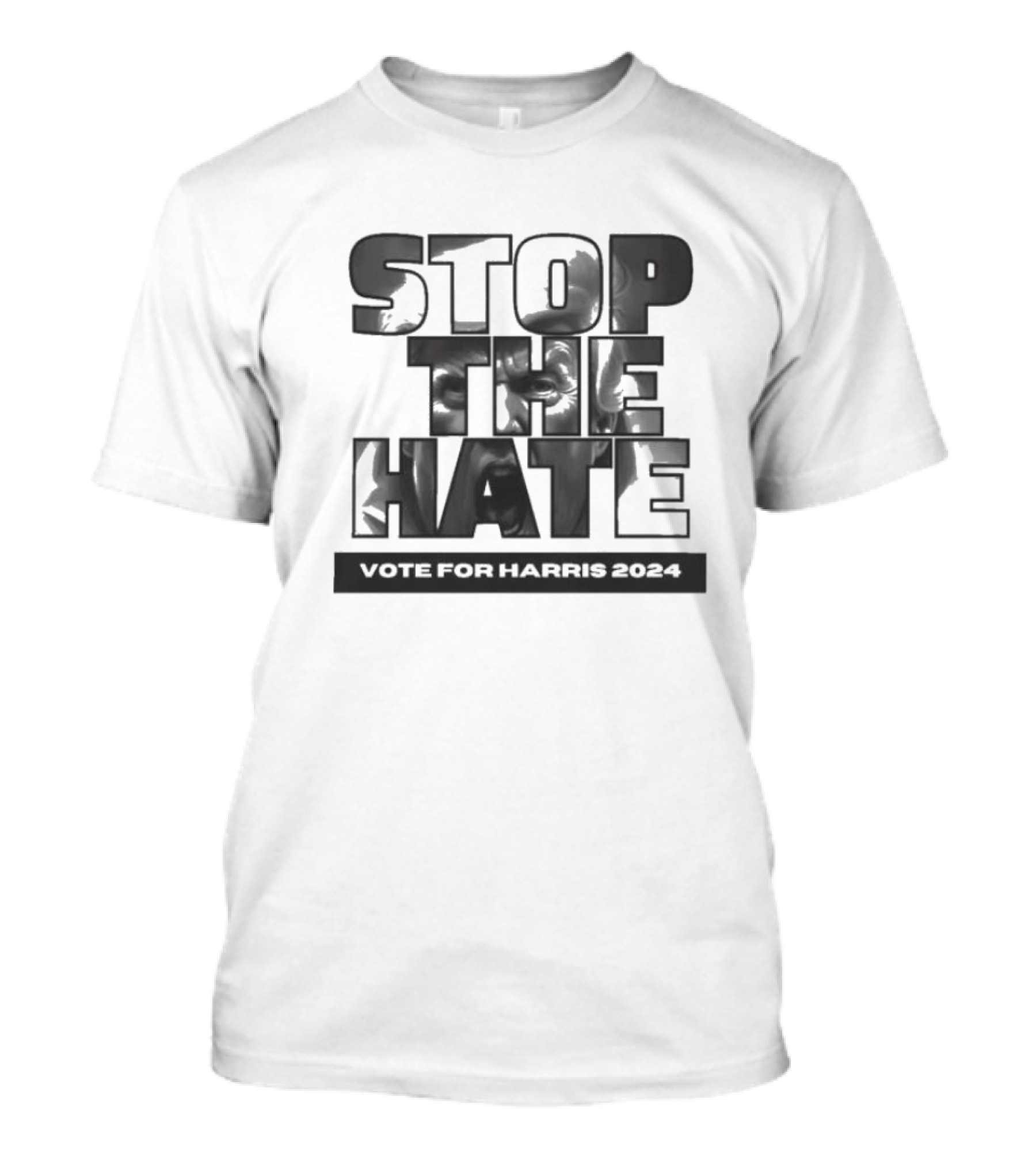Stop The Hate Vote For Harris 2024 Kamala Harris Donald Trump T-Shirt