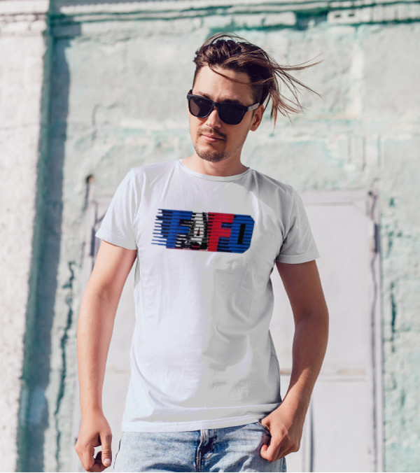 Usa Fafo Red White Blue Stripes T-Shirt