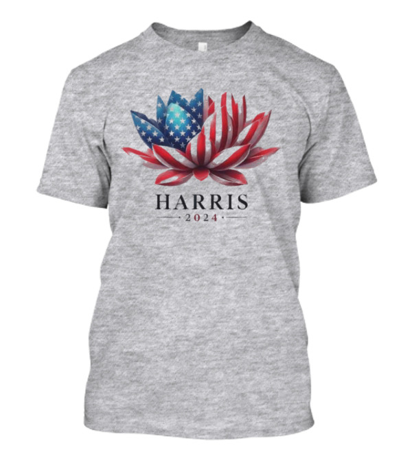 Harris 2024 American Flag Lotus T-Shirt