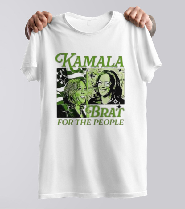 Kamala Brat For The People Comic Harris For President T-Shirt
