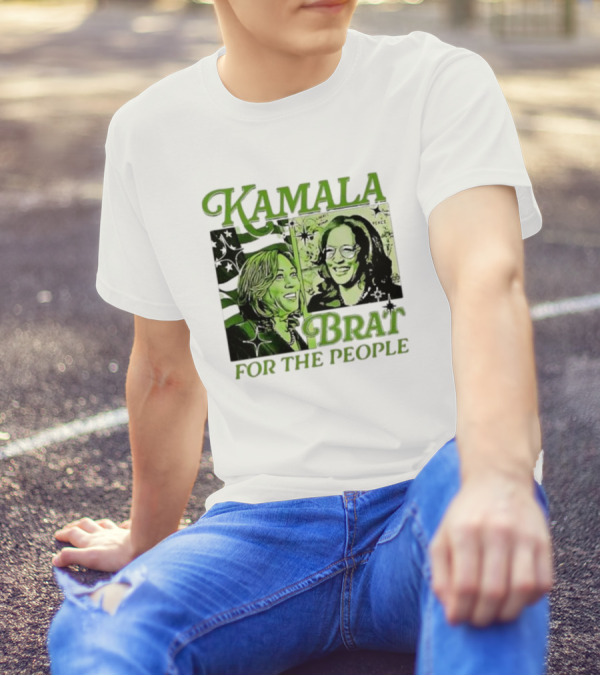 Kamala Brat For The People Comic Harris For President T-Shirt