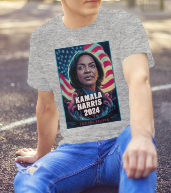 Kamala Harris 2024 For The People Madam President The Best America Women President Flag Image T-Shirt