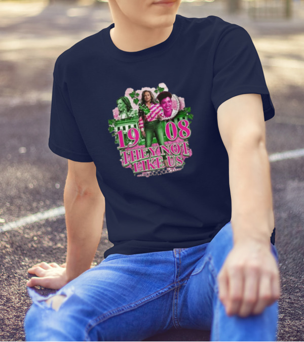 Kamala Harris 2024 1908 They Not Like Us Madam President White House T-Shirt