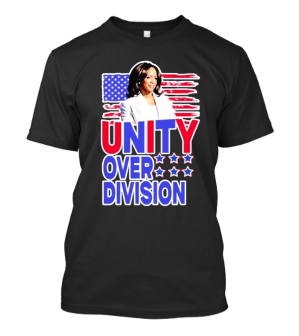 Kamala Harris Unity Over Division Democrat Political America Flag T-Shirt