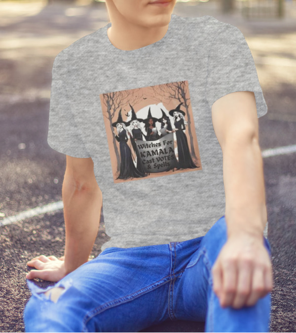 Witches For Kamala Cast Votes And Spells Halloween Wiccan Pagan Kamala Harris T-Shirt