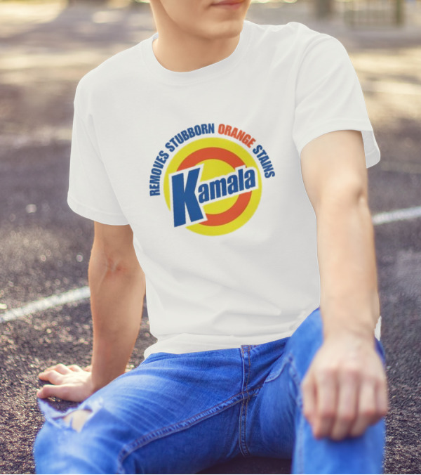 Kamala Removes Stubborn Orange Stains Logo Election Vote Kamala Harris T-Shirt