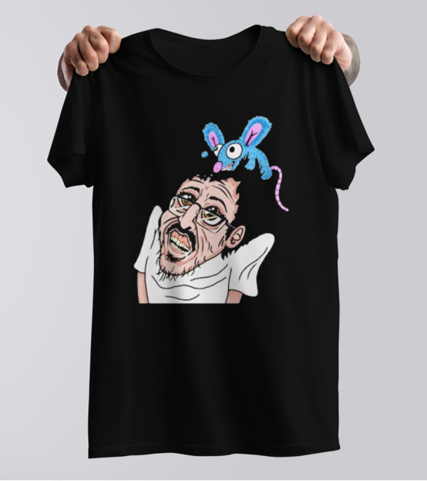 Ricky Berwick 2024 Cartoon Character With Blue Mouse T-Shirt