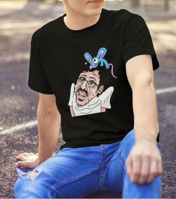 Ricky Berwick 2024 Cartoon Character With Blue Mouse T-Shirt