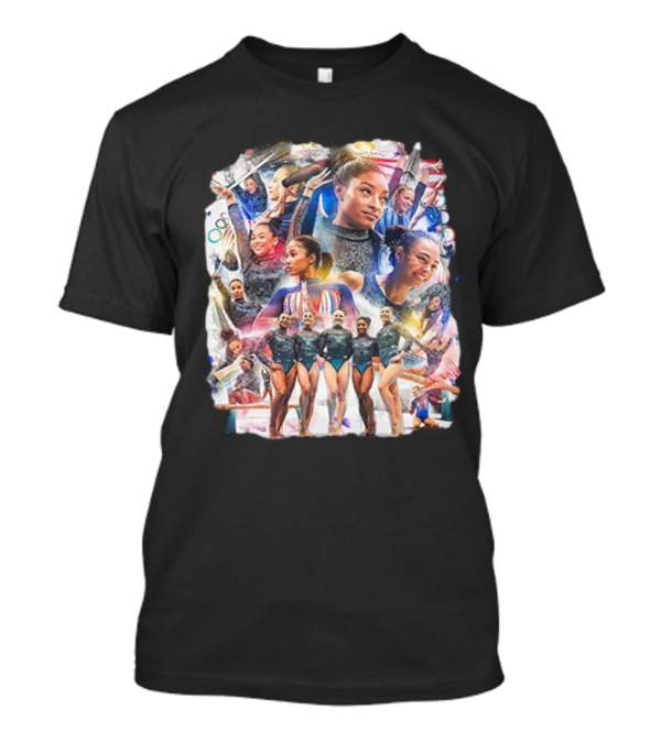 Team USA Gymnastics 2024 Paris Olympics Athletes And Iconic Moments T-Shirt