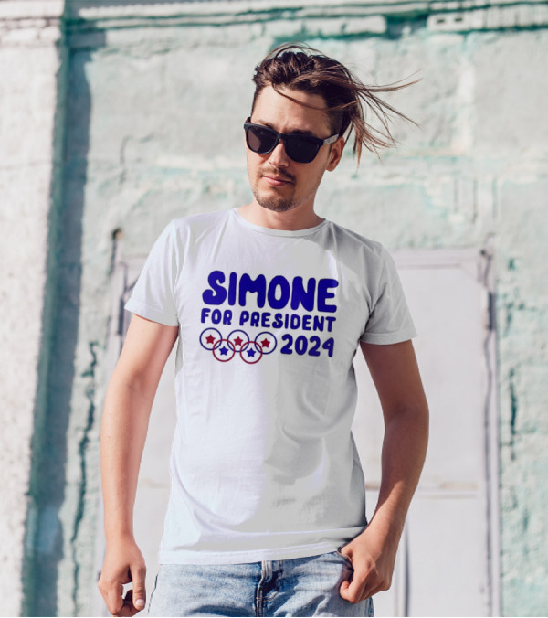 Simone For President 2024 Stars And Circles T-Shirt