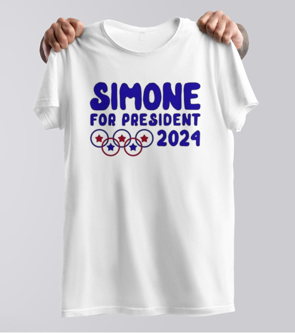 Simone For President 2024 Stars And Circles T-Shirt