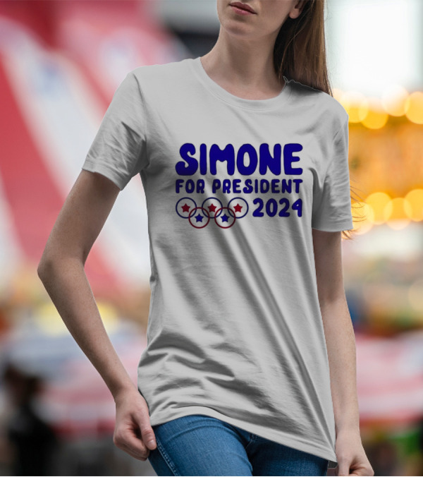 Simone For President 2024 Stars And Circles T-Shirt