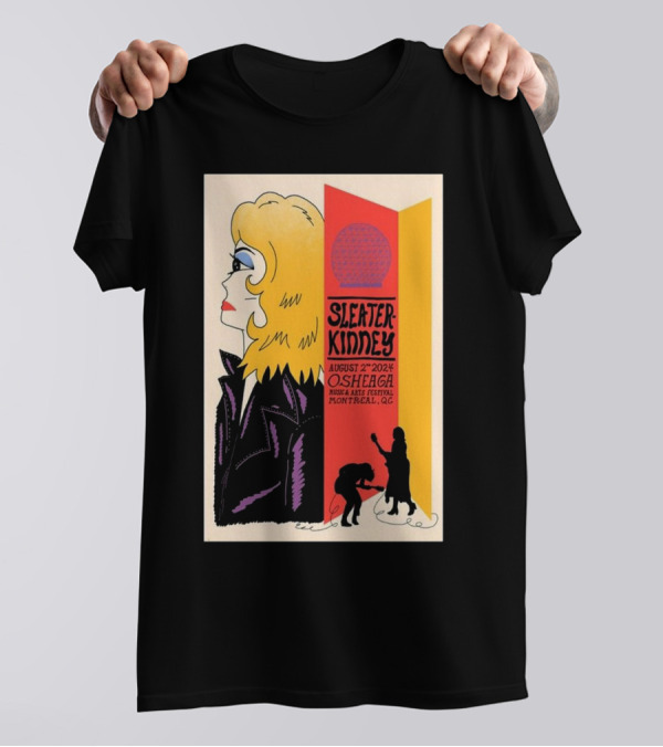 Sleater Kinney August 2 2024 Osheaga Music Arts Festival Montreal QC T-Shirt