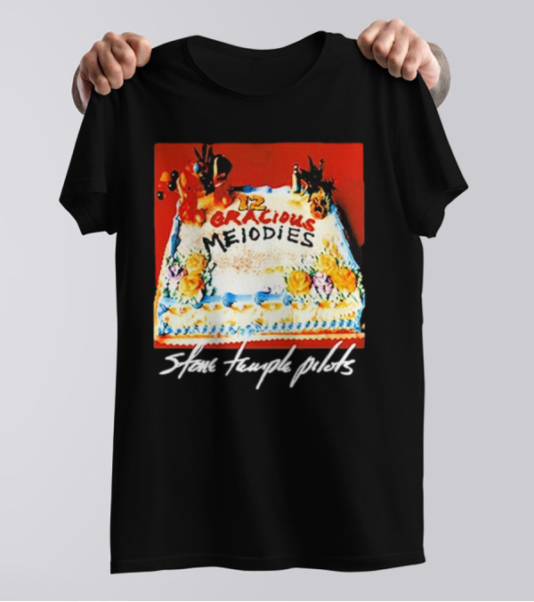 Stone Temple Pilots 12 Gracious Melodies Anniversary Cake T-Shirt