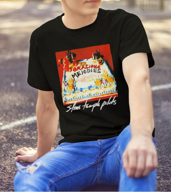 Stone Temple Pilots 12 Gracious Melodies Anniversary Cake T-Shirt