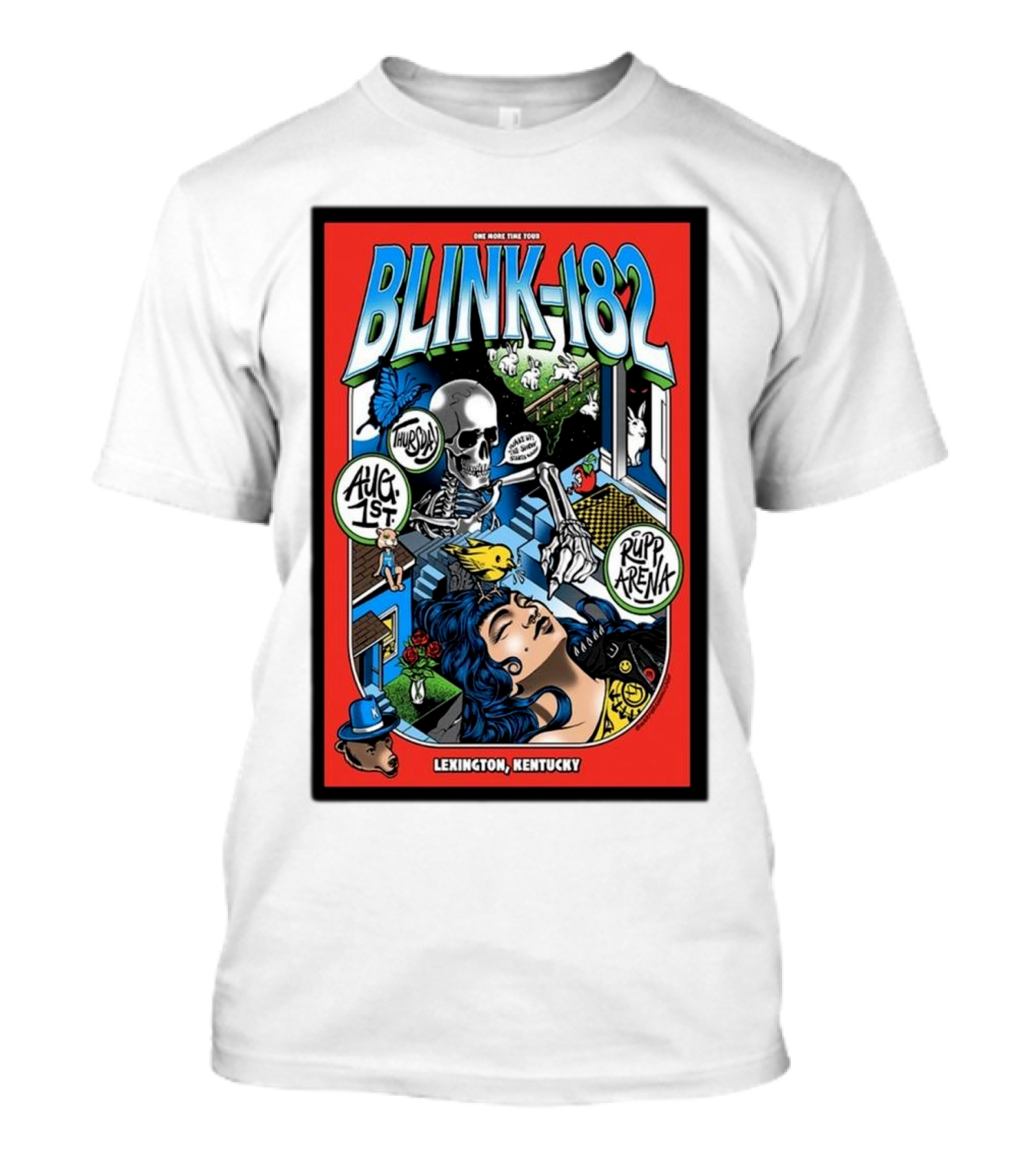 Blink 182 Lexington Kentucky August 1st Rupp Arena Tour T-Shirt