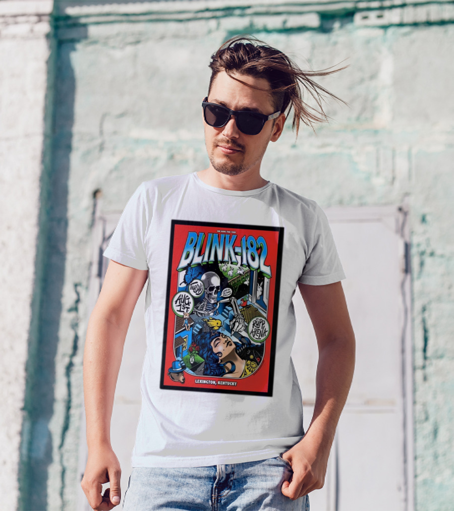 Blink 182 Lexington Kentucky August 1st Rupp Arena Tour T-Shirt