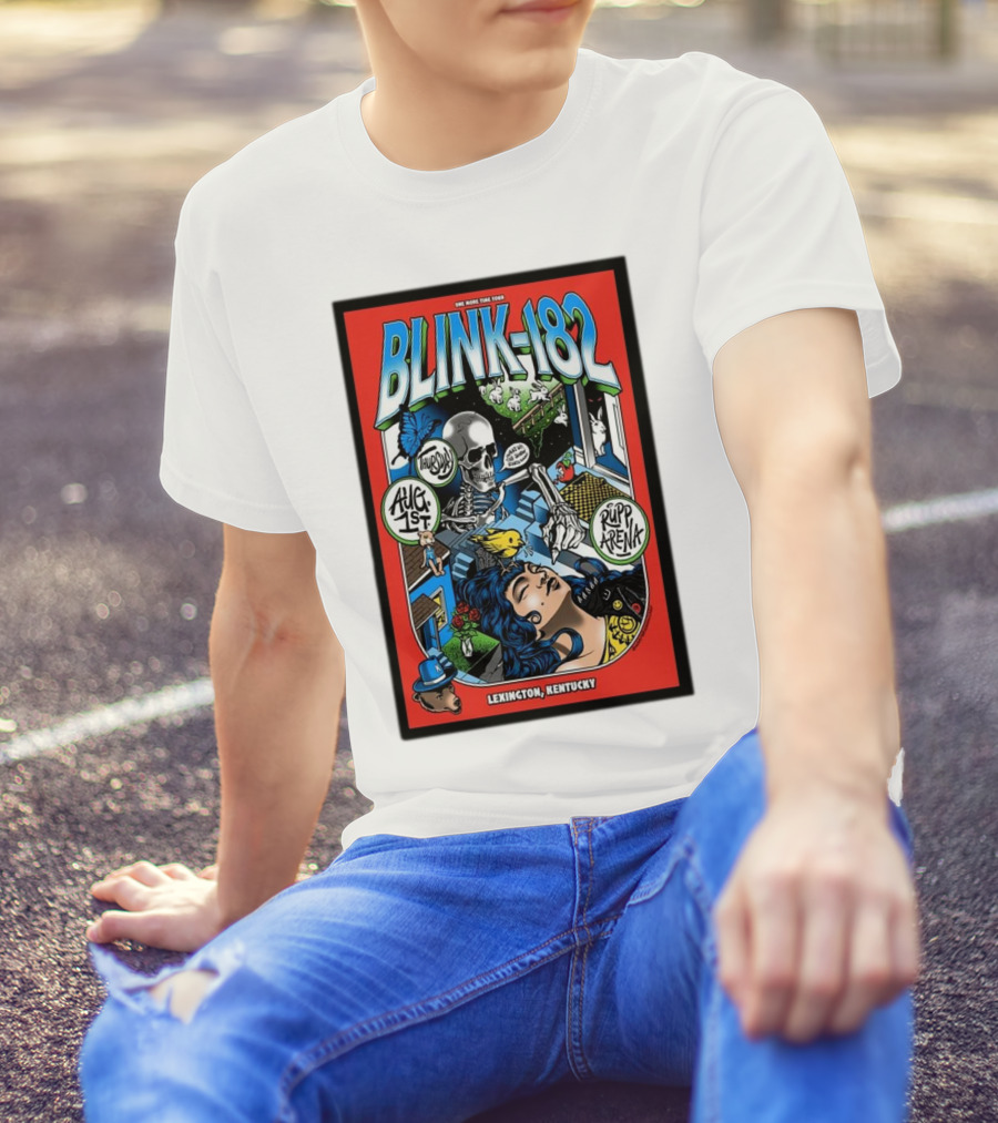 Blink 182 Lexington Kentucky August 1st Rupp Arena Tour T-Shirt