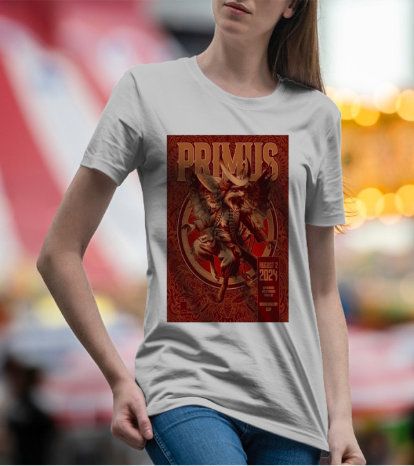 PRIMUS August 2 2024 Breese Stevens Field Madison WI T-Shirt