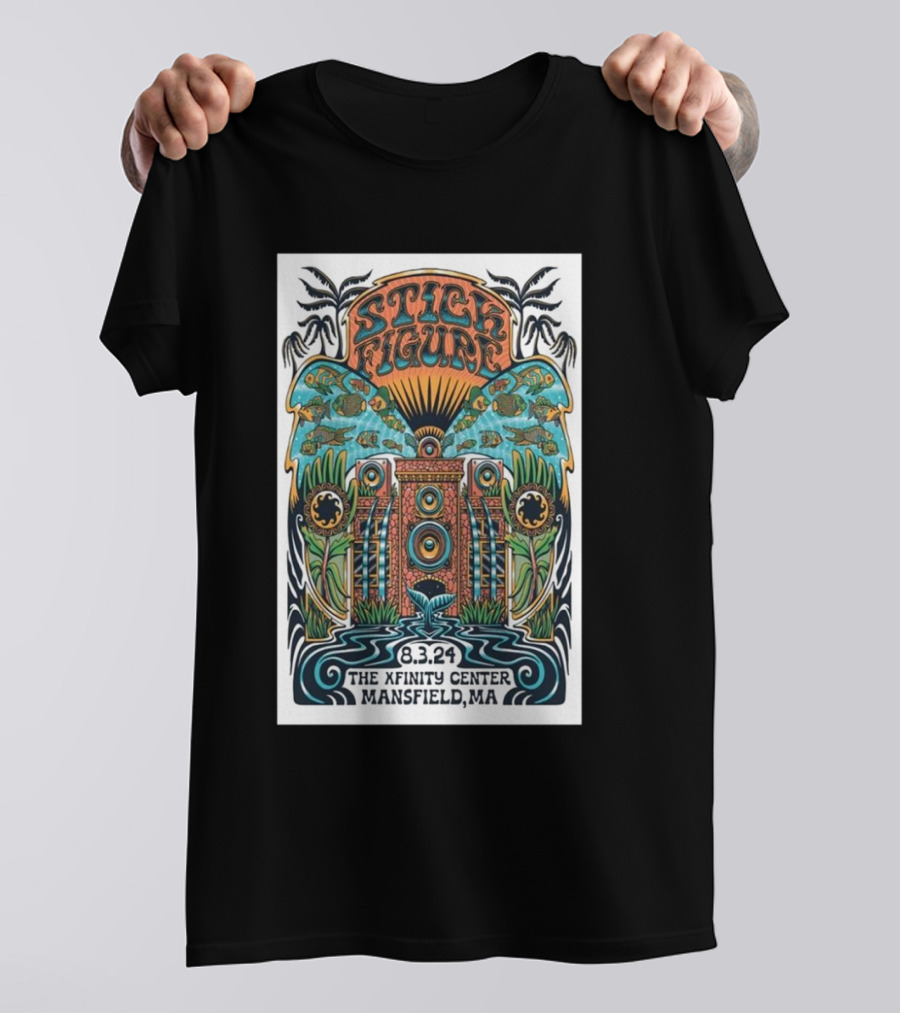 Stick Figure Tour 8.3.24 The Xfinity Center Mansfield MA T-Shirt