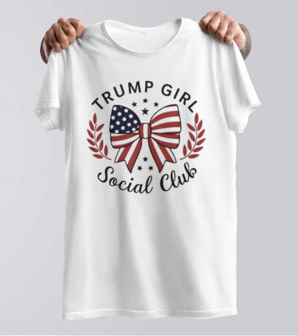 Trump Girl Social Club USA Bow Trump T-Shirt