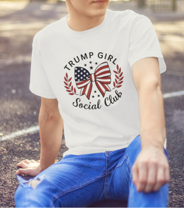 Trump Girl Social Club USA Bow Trump T-Shirt