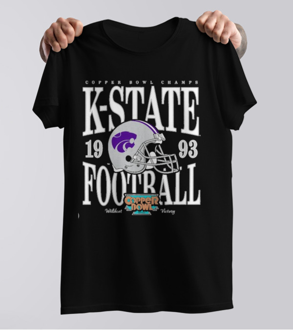 Copper Bowl Champs K-State Football 1993 Wildcat Victory T-Shirt