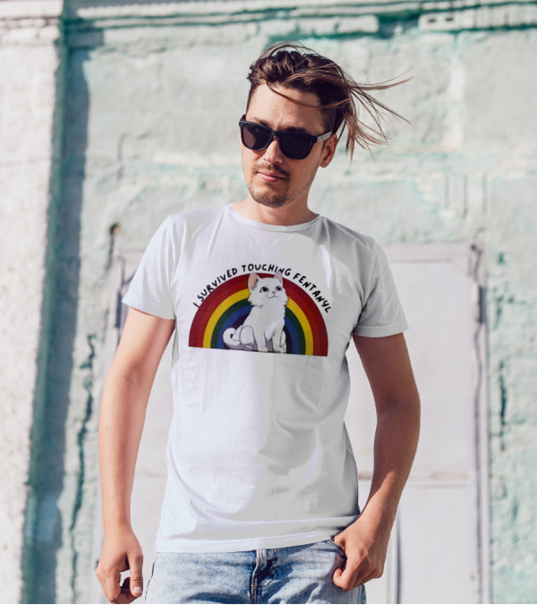 Naomi I Survived Touching Fentanyl Cat T-Shirt