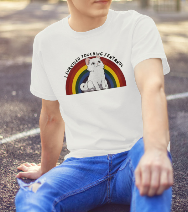 Naomi I Survived Touching Fentanyl Cat T-Shirt