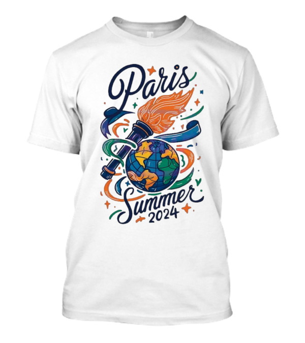 Paris Summer 2024 Globe Torch T-Shirt