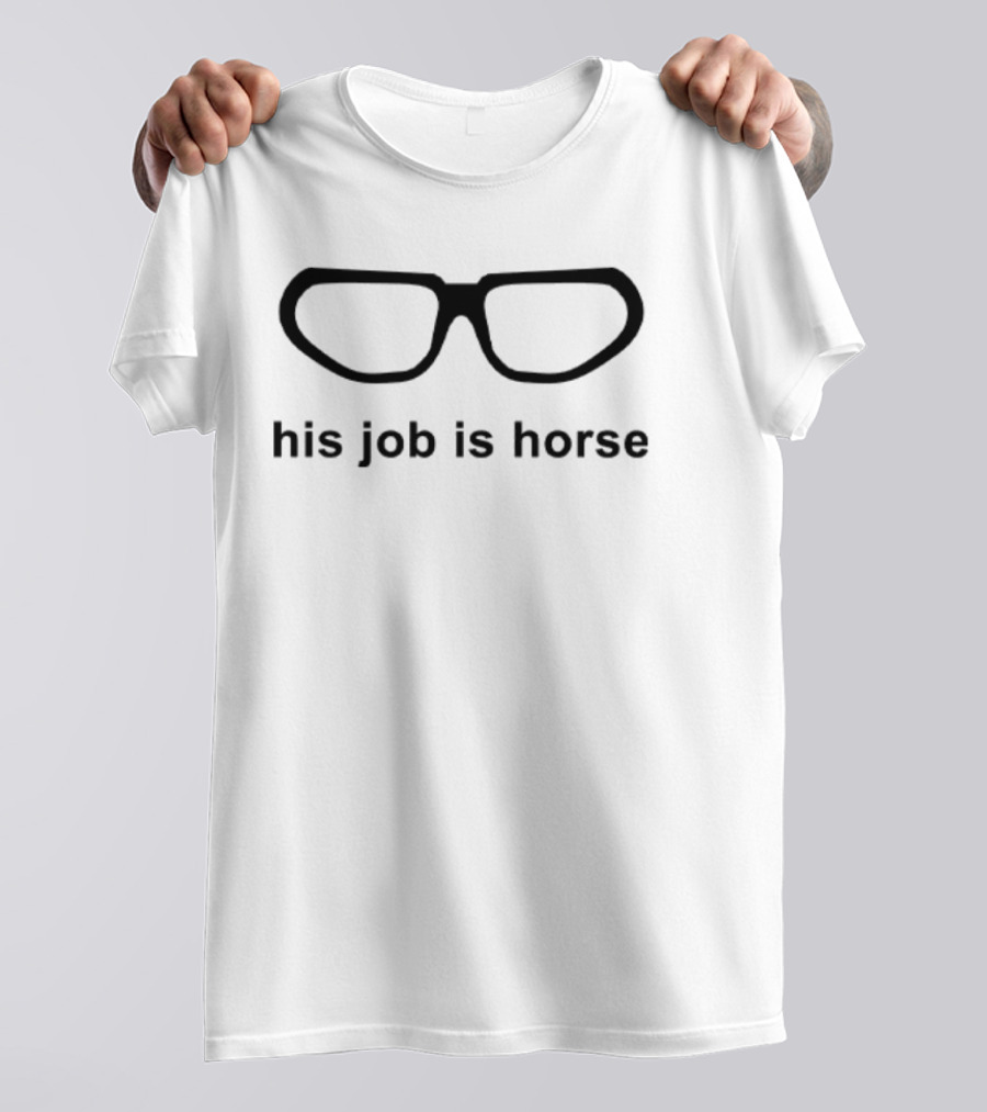 Pommel Horse Glasses Stephen Nedoroscik His Job Is Horse T-Shirt