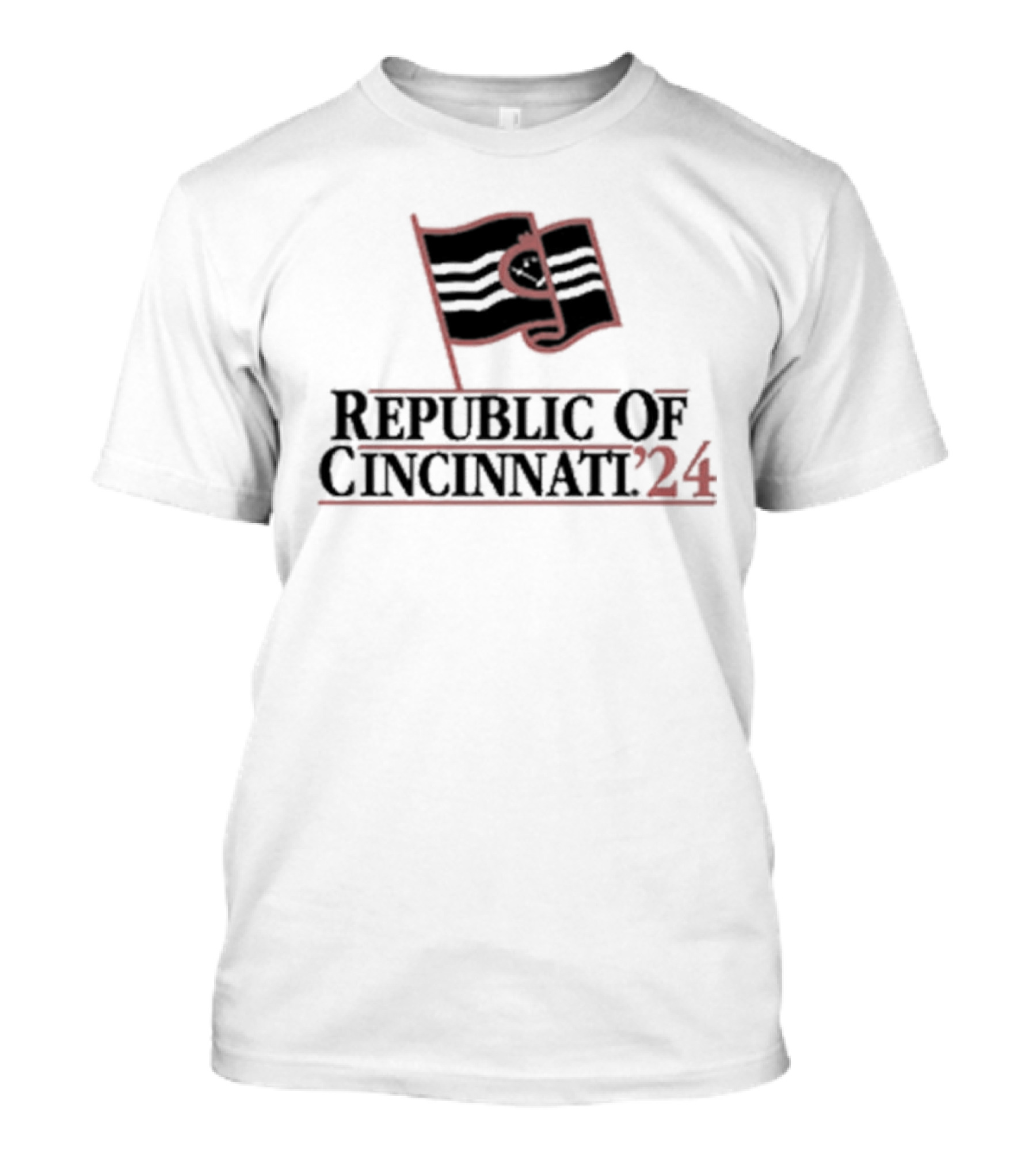 Republic Of Cincinnati 2024 Flag T-Shirt